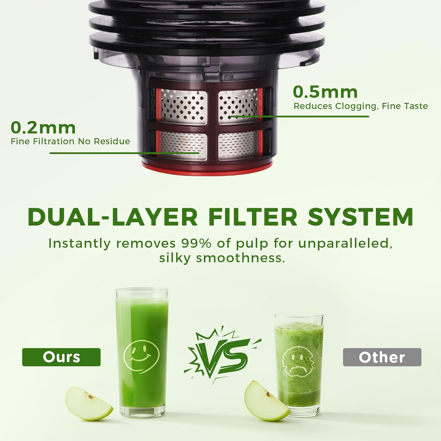 Cold Press Juicer, 5.5inch Wide Feed Chute Juicer Machine, Slow Masticating Juicer for Whole Vegetables & Fruits, Black